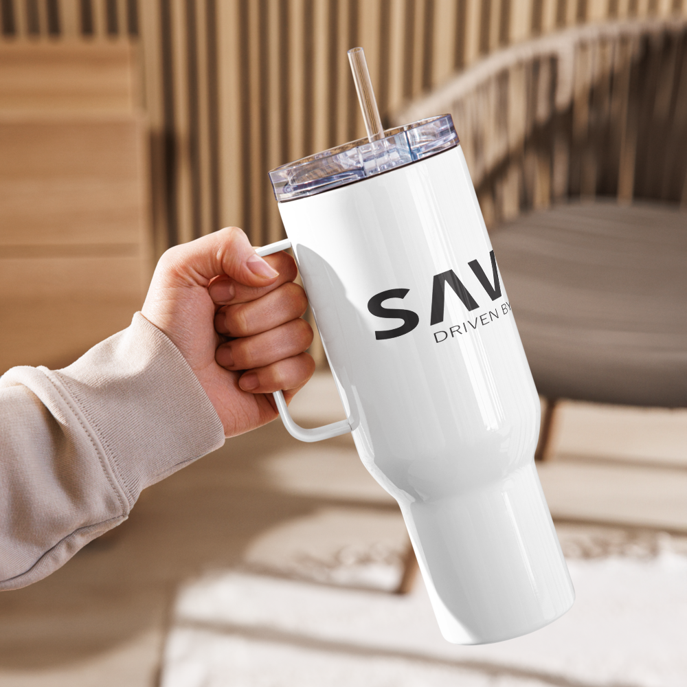 Built Different Tumbler, SAVREX Stainless Steel Travel Mug, Driven by Discipline