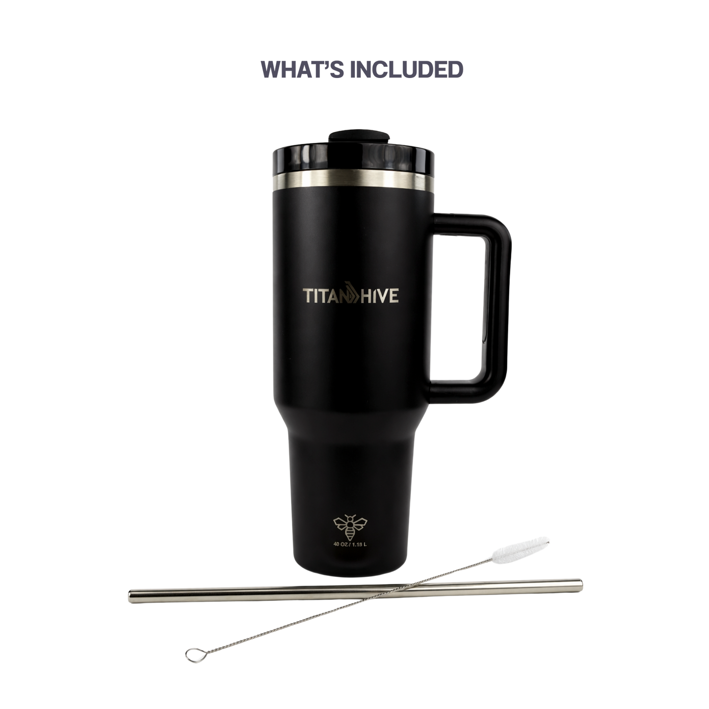 TitanHive 40 oz Insulated Tumbler with Handle