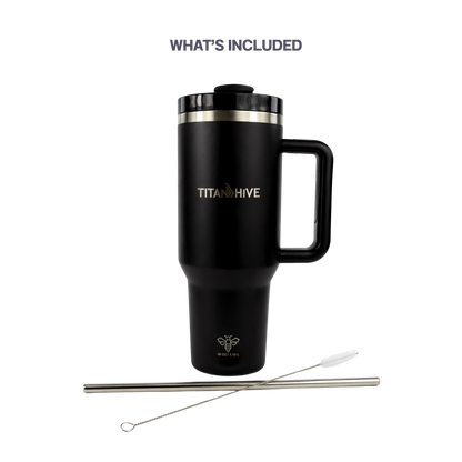 TitanHive 40 oz Insulated Tumbler with Handle