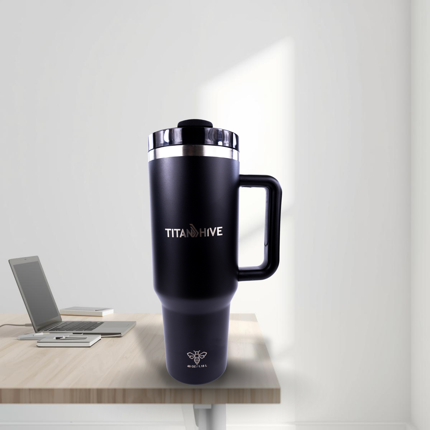 TitanHive 40 oz Insulated Tumbler with Handle