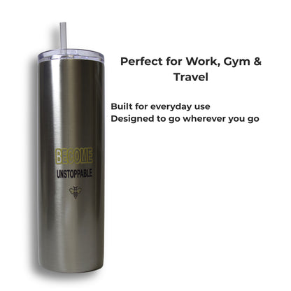 Titan Hive Motivational Tumbler 30 oz – Stainless Steel | Become Unstoppable